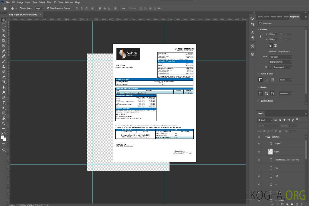 Relevé hypothécaire Omani Sohar International aux formats Word et PDF template Relevé hypothécaire Omani Sohar International aux formats Word et PDF template